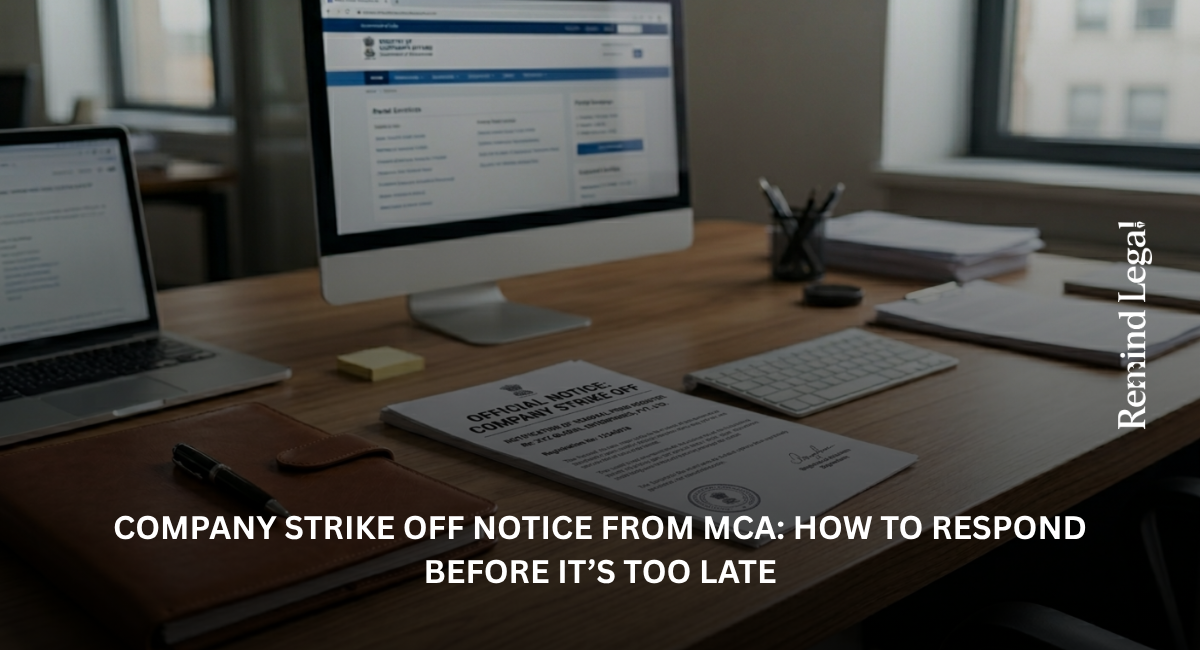 Company Strike Off Notice from MCA